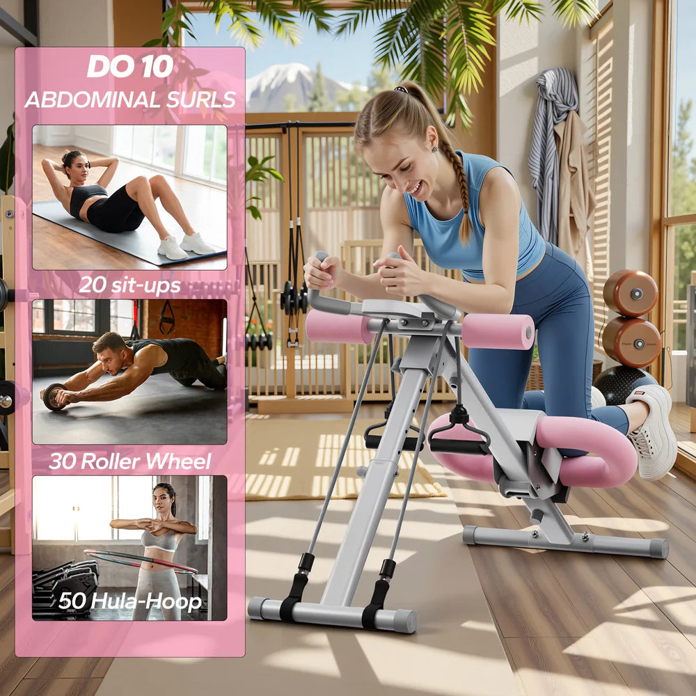 Multifunctional AB Trainer Exercise Machine – Tone, Strengthen & Sculpt Your Core at Home!